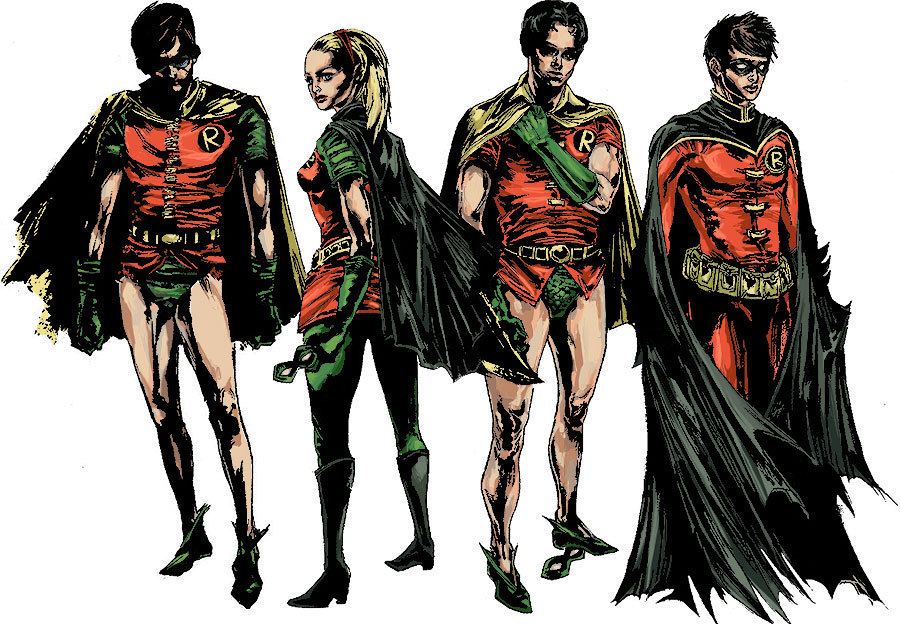 mingdoyle:  More old art from 2007, collected here for posterity. BATKIDS! Long may