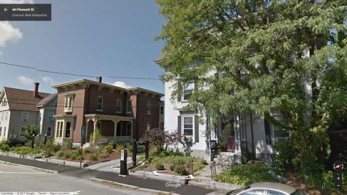 streetview-snapshots:Houses converted into offices, Pleasant Street, Concord