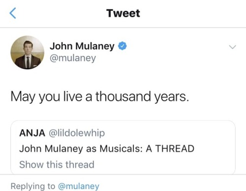 mysticalmoonymermaid:John Mulaney as musicals: a thread