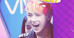 baekyun:  sehun’s reaction when he had to do aegyo 