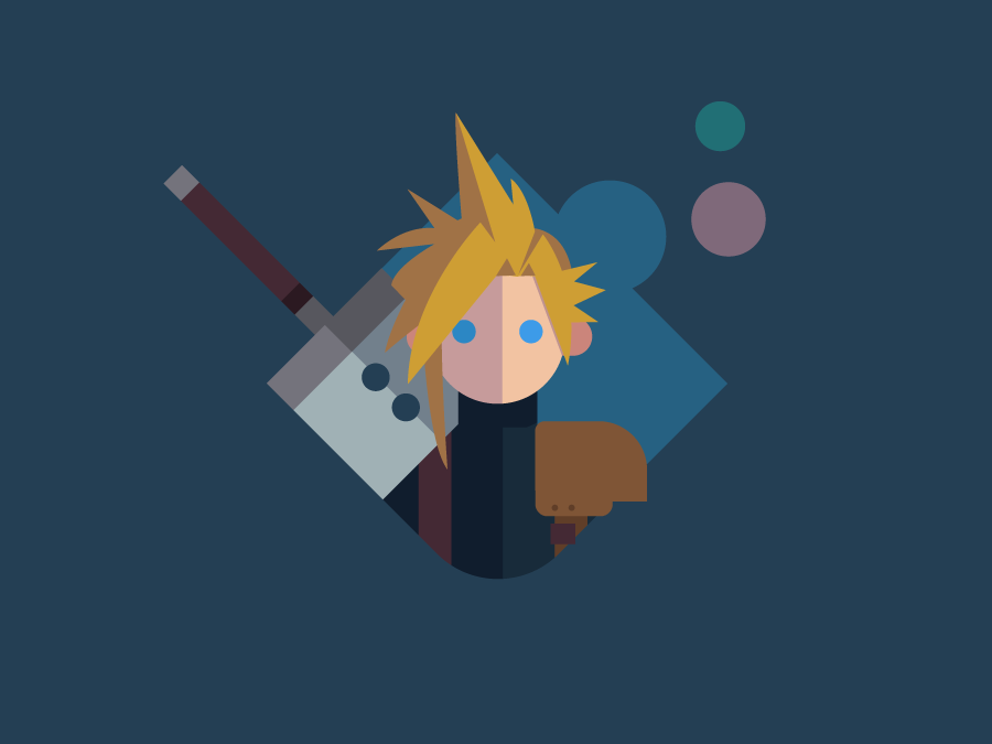 it8bit:  Final Fantasy VII Design Series  Created by Michael B. Myers Jr. || Dribble