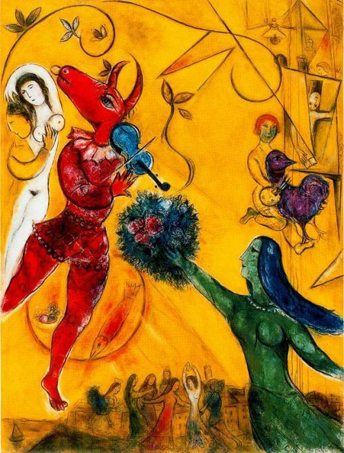 russian-avantgarde-art: The Dance via Marc ChagallMedium: oil on canvas