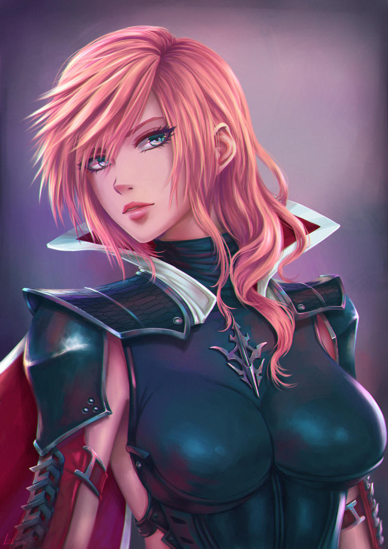 rarts:  Amazing girl Claire Farron (Lightning): Final Fantasy XIII game fanart [Artist: