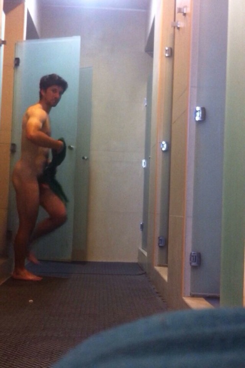 Sexy stud caught naked