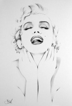 josselynbardi:  Marilyn Monroe Pencil Drawing