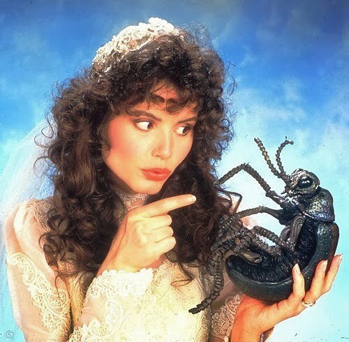slashercinema:  Promotional photo of Geena Davis for “Beetlejuice” (1988)