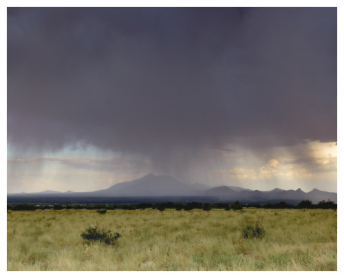 fatchance: Mountain. Monsoon. Cerro San José in Sonora, Mexico, with monsoon clouds and virga. Seen 