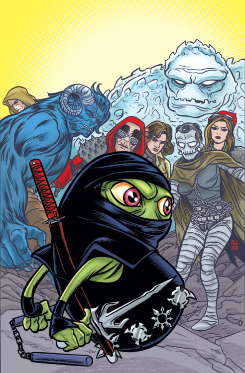 astonishingx:  Doop vs the Future Brotherhood by Mike Allred 