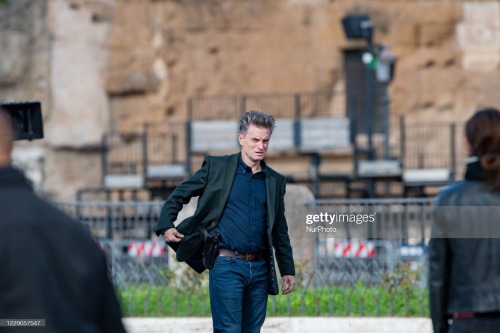Shea Whigham in via dei Fori Imperiali for the filming of Mission Impossible 7, in Rome, Italy, on (