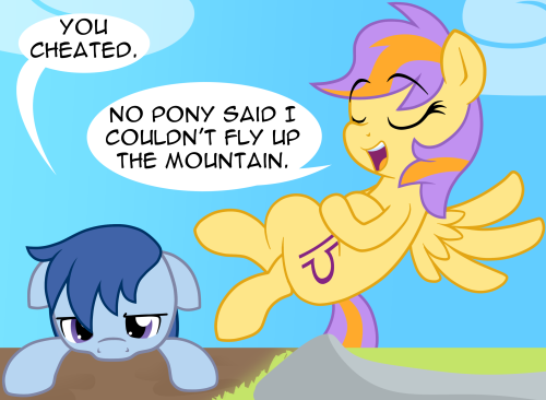 asklibrapony:  He wanted a race.  x3
