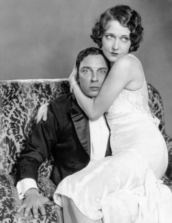 silent&ndash;era:  Buster Keaton and Dorothy Sebastian for Spite Marriage, 1929. Photo by Ruth Harriet Louise  