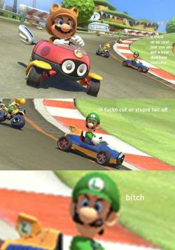 gamer-hood:  calm down green mario