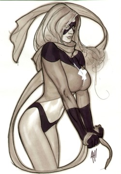 captainmarvelthekree:  captainmarvelthekree: That’s MISS Marvel, Thank You by AdamHughes