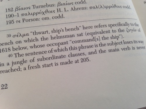 petitedilly:newfavething:From the Loeb ‘Oresteia.’Ancient Greek in a nutshell