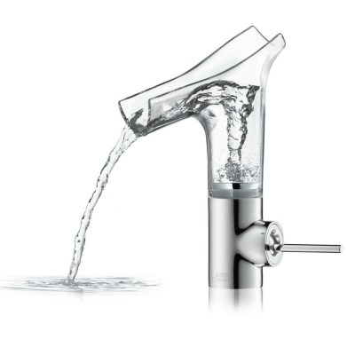 The new #mixer AXOR STARCK V by @Hansgrohe bring to the sink the only essence of water http://bit.ly/1kCqPVy