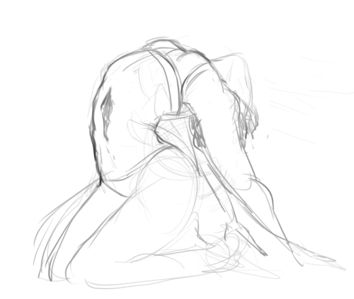 yerlosing:
“ this was less contortionist, more yoga for a commission but i didnt wanna just scrap it so yeah. back to the drawin board so to speak
”