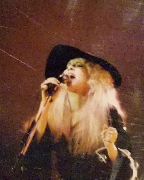 Stevie on stage at the Reunion Arena in Dallas, TX - Nov. 15, 1987.
