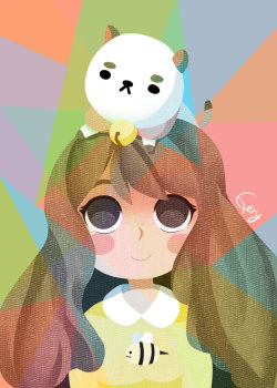 geekthegeek:  Bee and puppycat by geryri