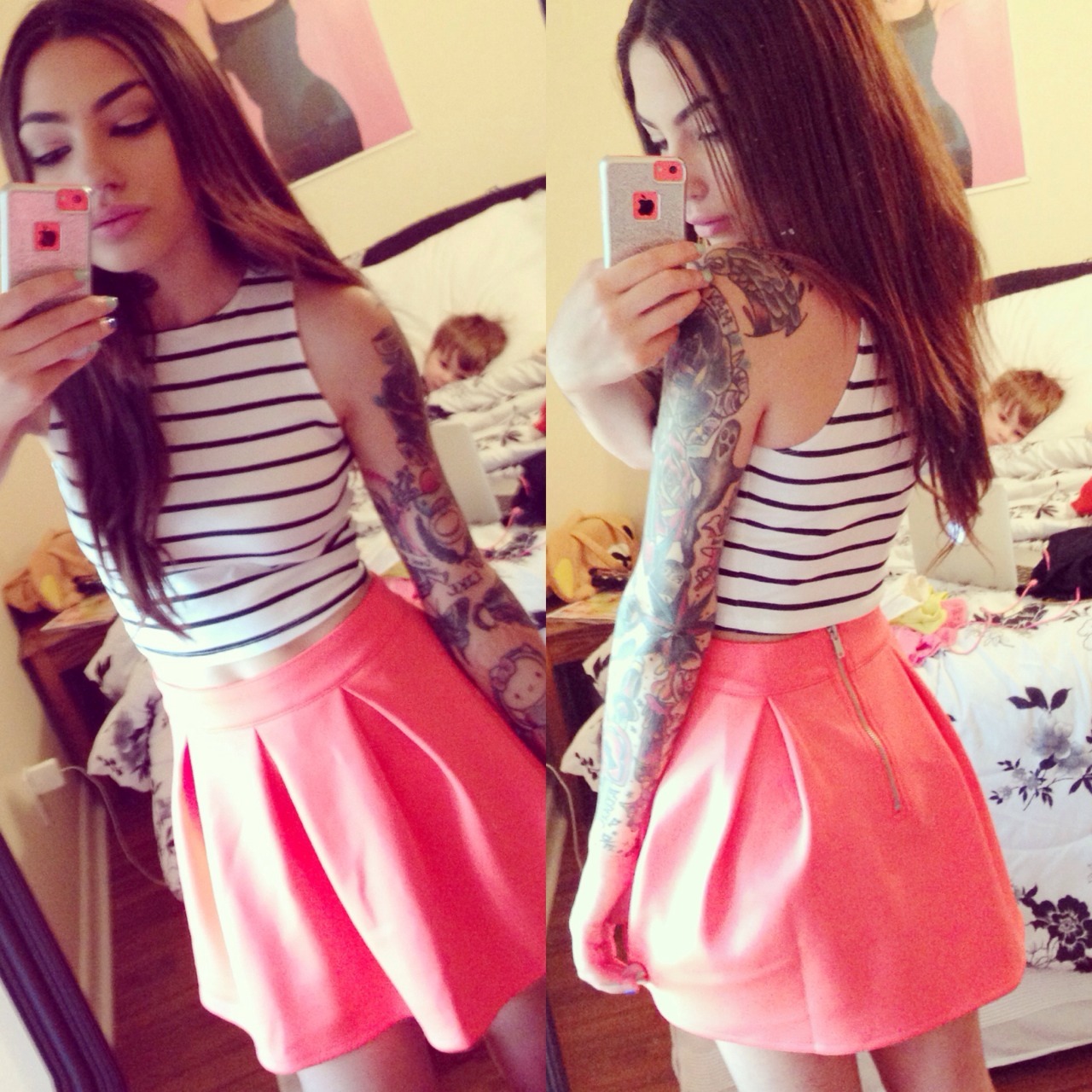jewelsharee:  I’m in love with the Bethany Mota skirt I got from her collection