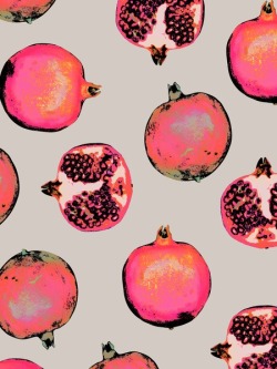 divaneee:  Pomegranate Pattern Art Print