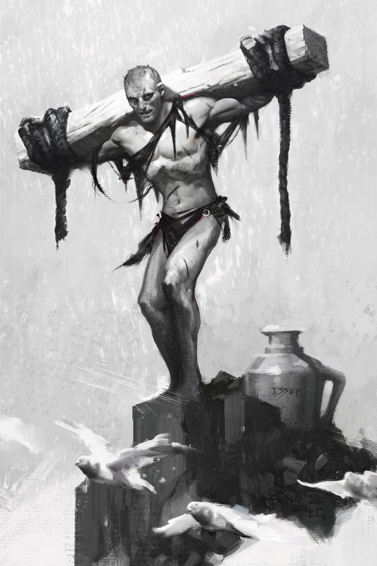 quarkmaster:    Swords in the Mist Swords in the Mist by Fritz Leiber-Interiors illustrations(Lean