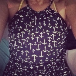 Cuando tu traje es completamente de anclas and you just love it 💝#anchor #pretty #dress #new