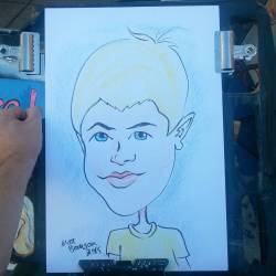 Caricatures at Dairy Delight.  (at Dairy