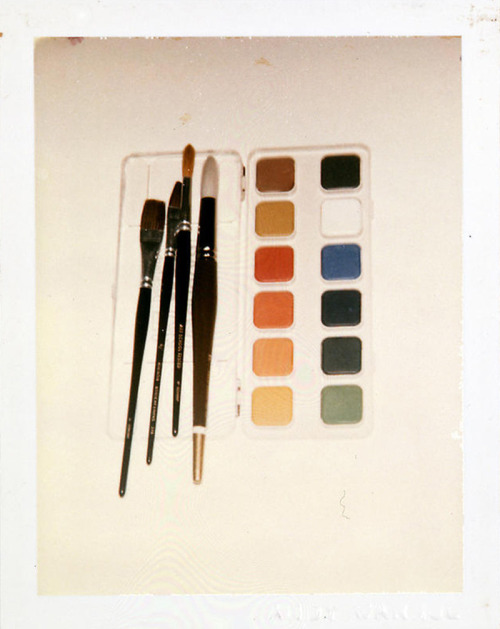 likeafieldmouse:  Andy Warhol - Still-life Polaroids (1977-83) “Warhol used photography as an integral part of his art-making process. He referred to his Polaroid Big Shot camera as his ‘pencil and paper’. His Polaroid prints, instantaneously tangible