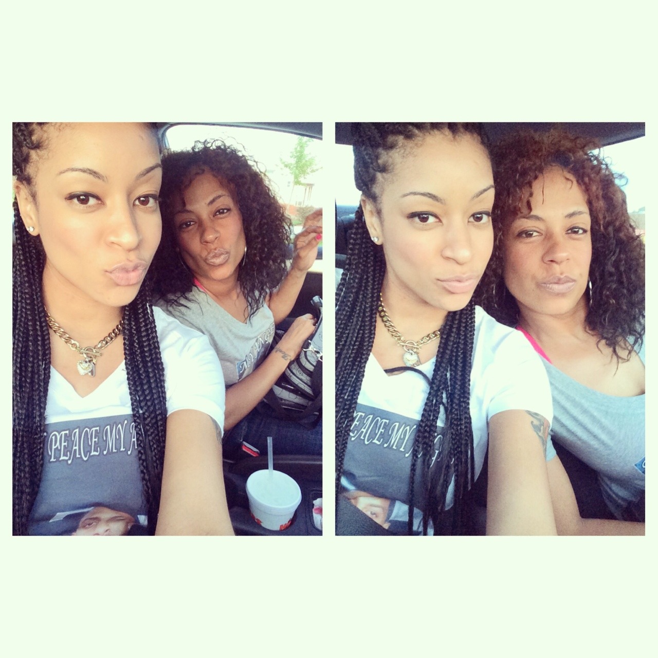 iam-ashley:  My mommy and I today! I love her!  Your mom tho?