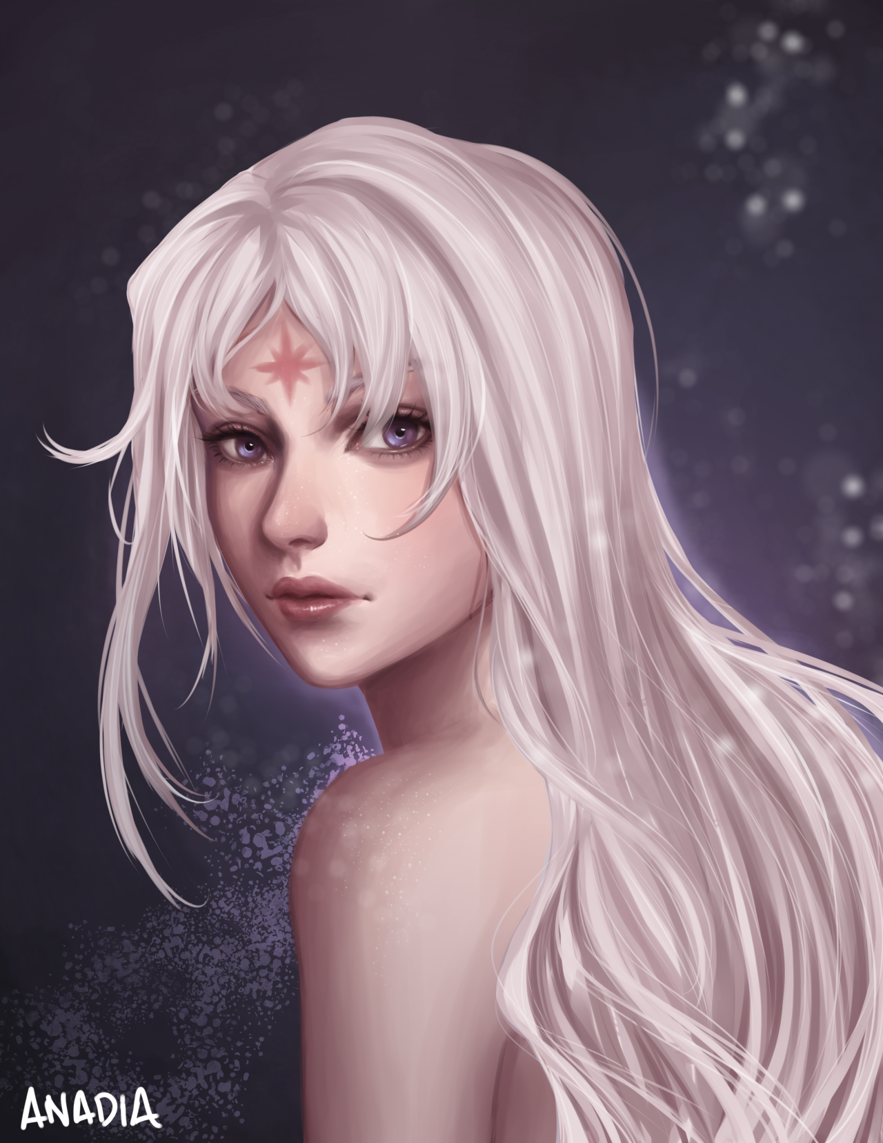 Lady Amalthea. I’ve been wanting to do a fan art from The Last Unicorn for some time now. Working on my portrait skills XD