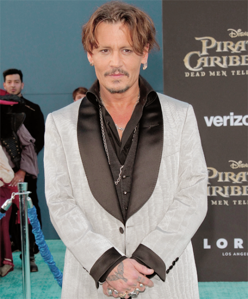 JOHNNY DEPP.ph. at the “Pirates of the Caribbean: Dead Men Tell No Tales” Premiere in Los Angeles.