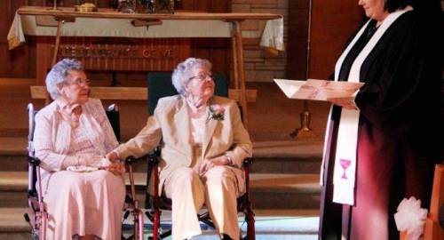 micdotcom:  Vivian and Alice tied the knot after 72 years together — but tell us again why gay people shouldn’t marry?   If you need a reminder of what true love looks like, look no further than the picture above. Last Saturday, Vivian Boyack, 91,