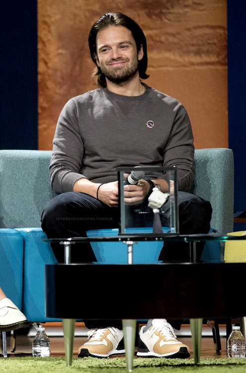 imsebastianstans: Sweater wearing extraterrestrial, Sebastian Stan, tours the NASA Johnson Space Cen