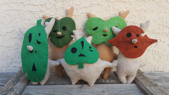 retrogamingblog:Korok Plushes made by Kulukan