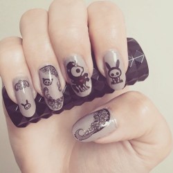 nailpopllc:  💀💀💀 @skullysmith wearing