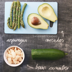 vegan-yums:  Avocado, Bean & Asparagus