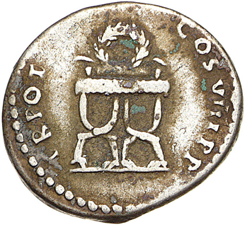 romegreeceart: Sella curulis* Rome, 82 CE* “TR POT - COS VIII P P&quot;  (Domitian)ht