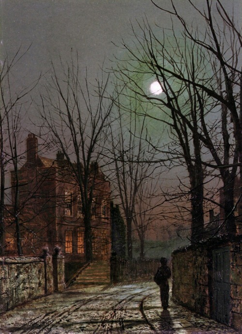 diedreistigkeitdesseins:  John Atkinson Grimshaw - Au Clair De Lune 