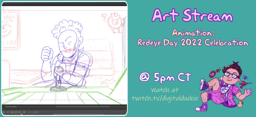  Today! We’re working on the clean up stage of our animation to celebrate our favorite raider 