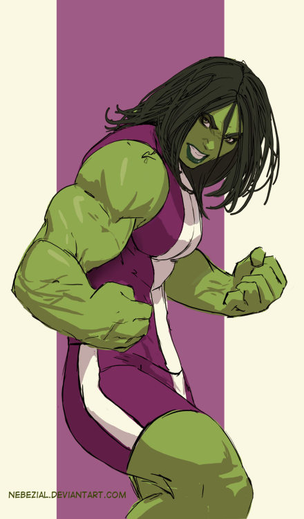 eschergirls:Charlie submitted:She-Hulk done rightHi there. If somebody brought this to your attentio