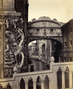 feuille-d-automne:  Venise. Le pont des Soupirs,.vers 1880.  Seufzerbrücke