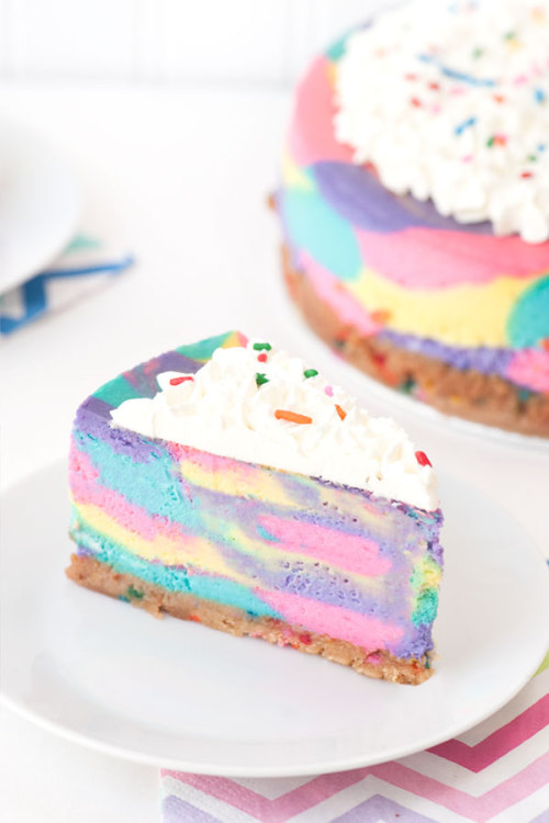 Porn photo sweetoothgirl:    Tie Dye Cheesecake   