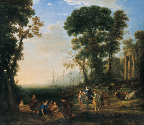 ilovetocollectart: Claude Lorrain - Coast Scene with Europa and the Bull, 1634, oil on canvas