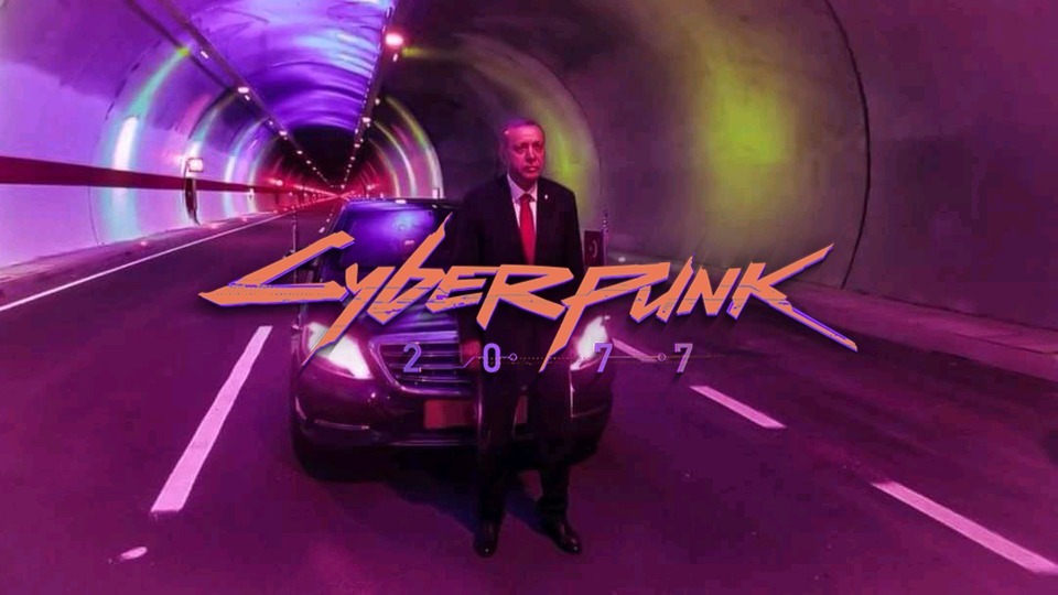 reis cyberpunk 2077 açılışında.