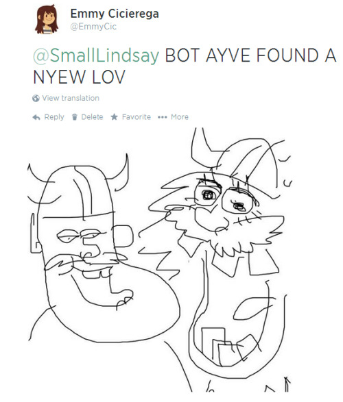 emmyc:smalllindsay YER JUS AS BEYOOTABLE AS THE DEE I LOST YE