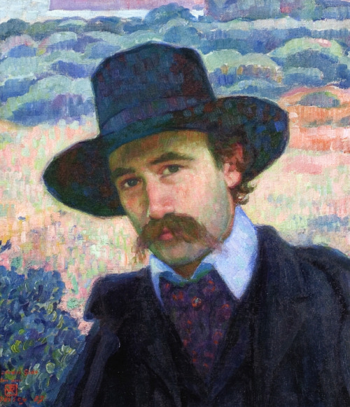 Andre Gide at Jersey, 1907, Théo van RysselbergheMedium: oil,canvas