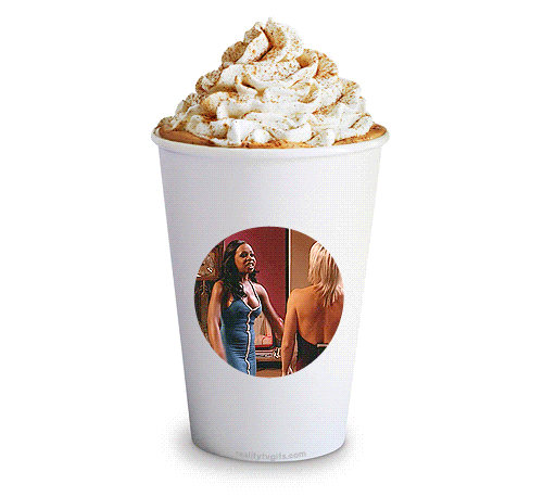 realitytvgifs:  The Pumpkin Spice Latte is back! Made with real Pumpkin!