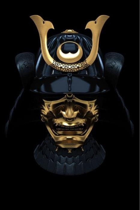 thekimonogallery:Samurai Mask and Helmet On the battlefield they inspired terror, harvesting heads a