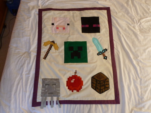 Porn photo diy:  “My Awesome Minecraft Quilt“