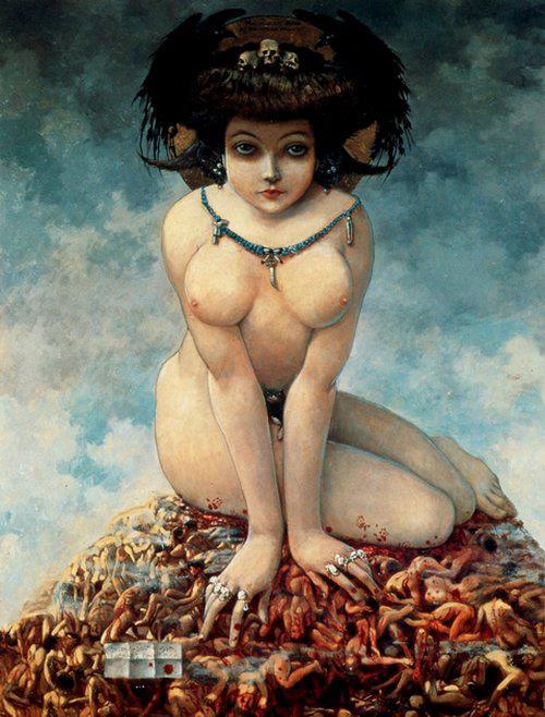 limaotto:  Adolphe Mossa, “Elle”, 1906.  
